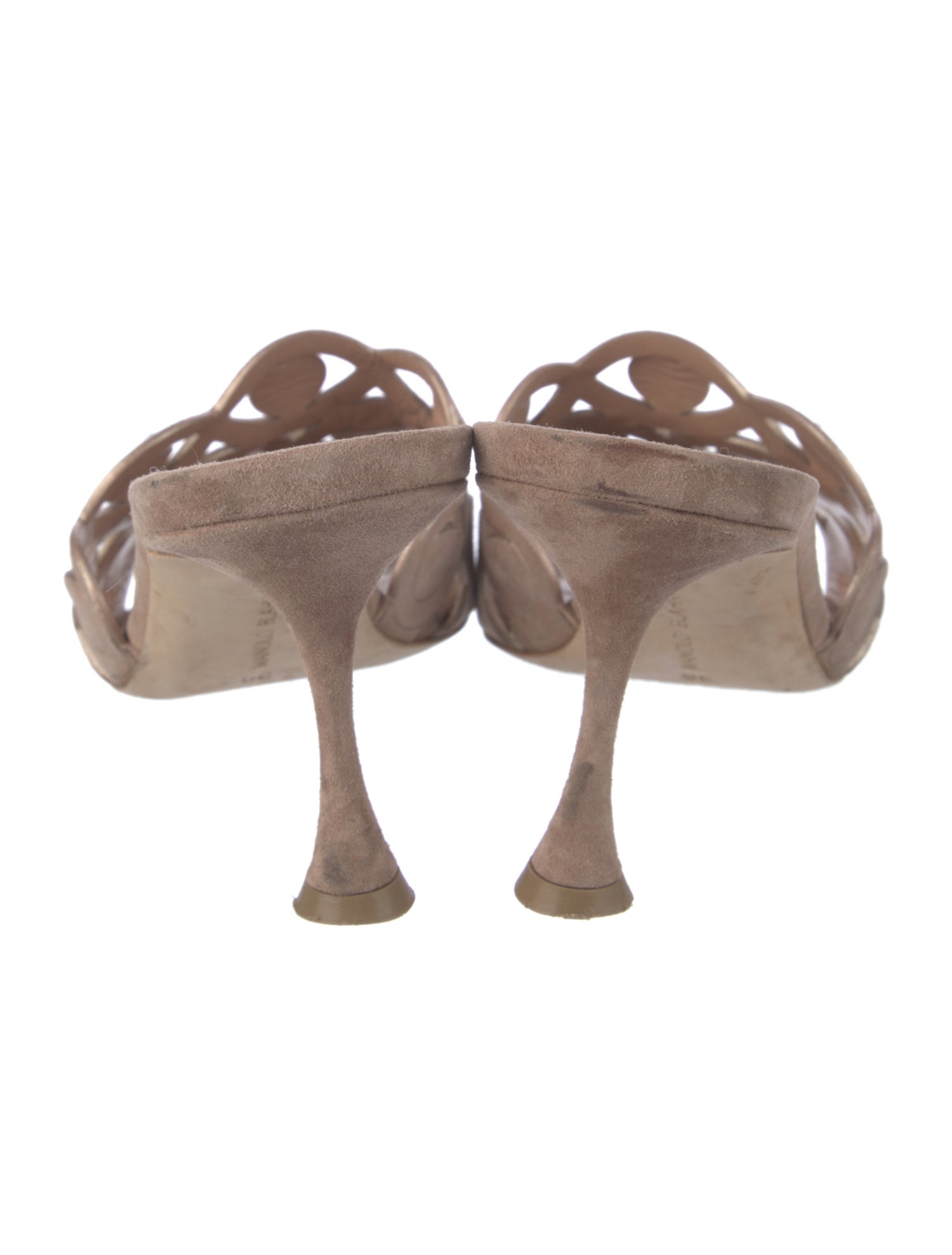 Manolo Blahnik Suede Slides